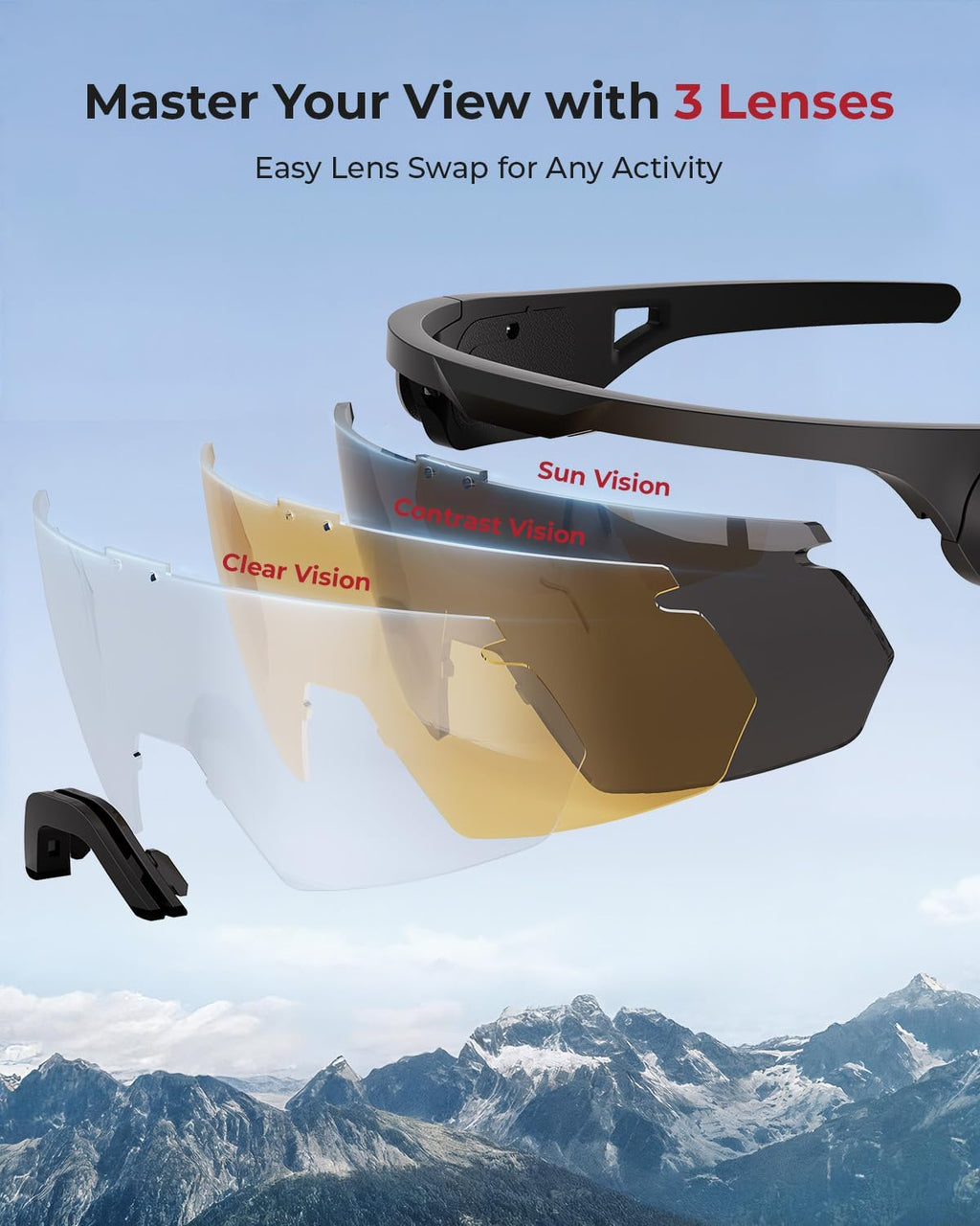 Safety Glasses ANSI Z87.1+ with Earplugs NRR 32dB | Range Protective Eyewear with Ear Protection, Anti-Fog Eye