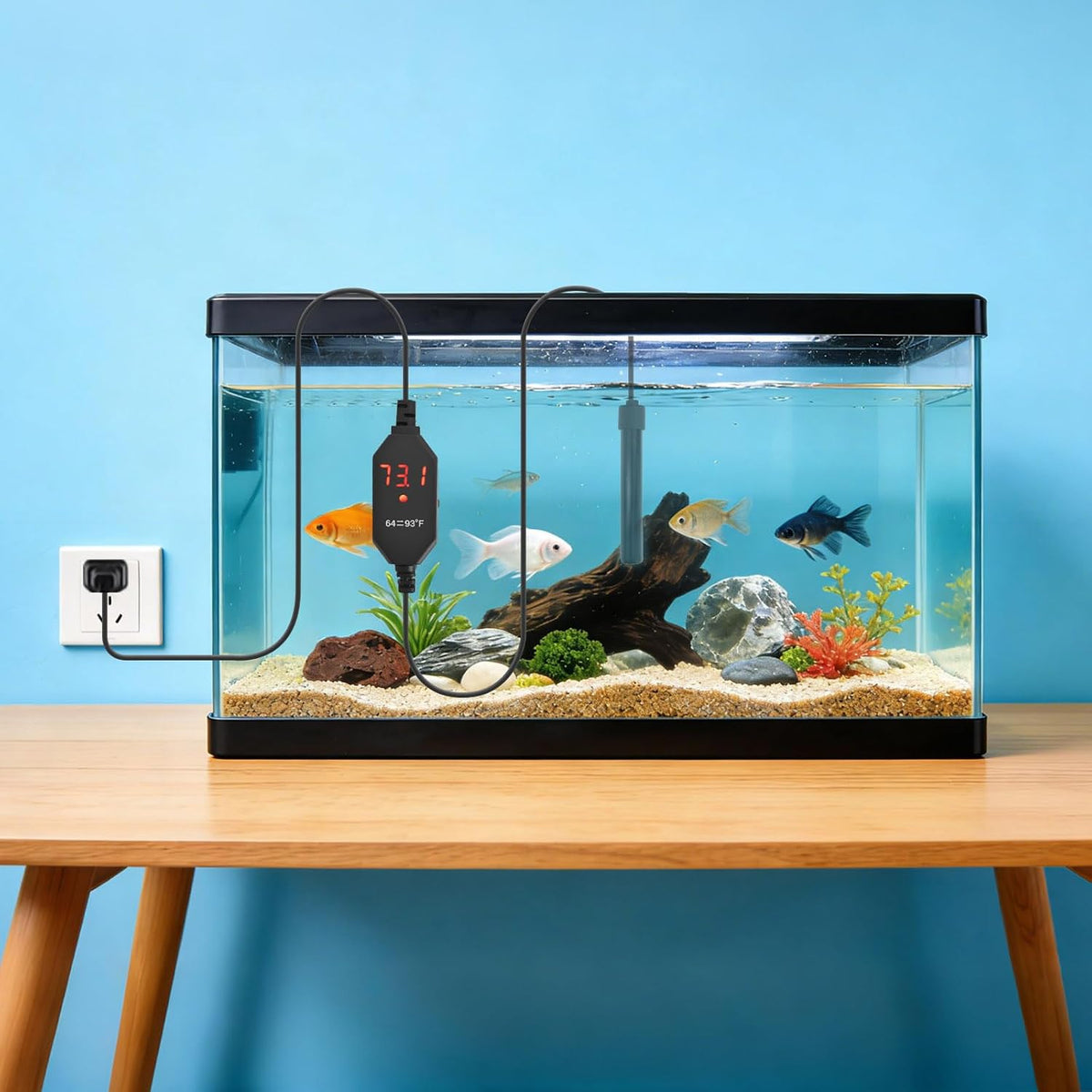 USB 10W Mini Aquarium Heater Alumina Ceramic for 1 Gallon Betta Tanks