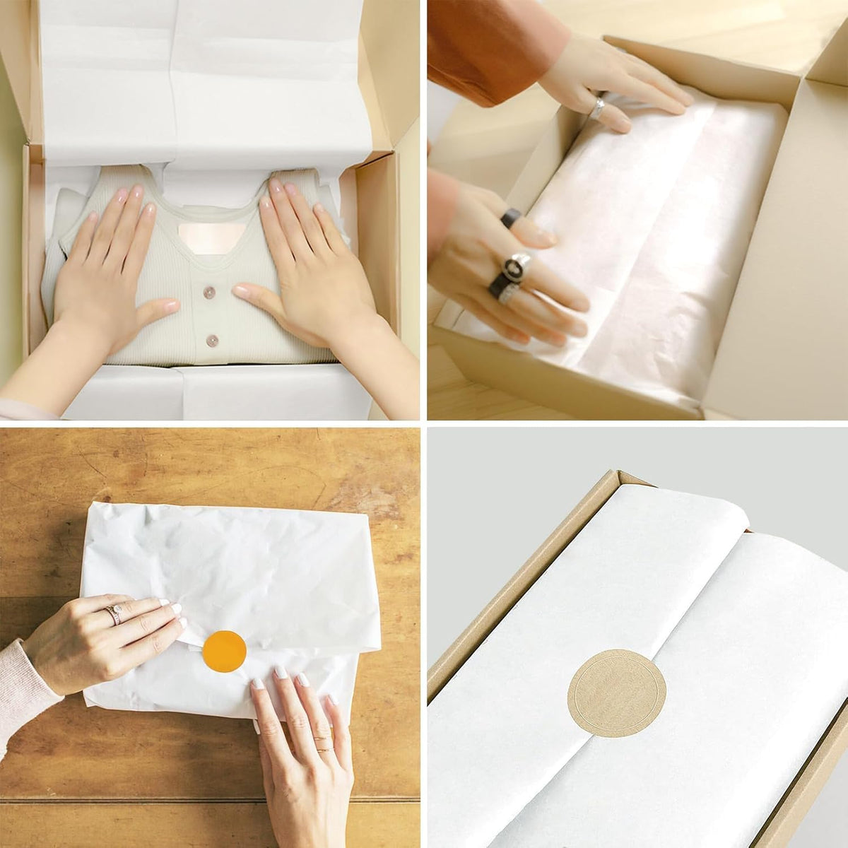 270 Sheets 20" x 20" White Tissue Paper for Gift Bags Wrapping