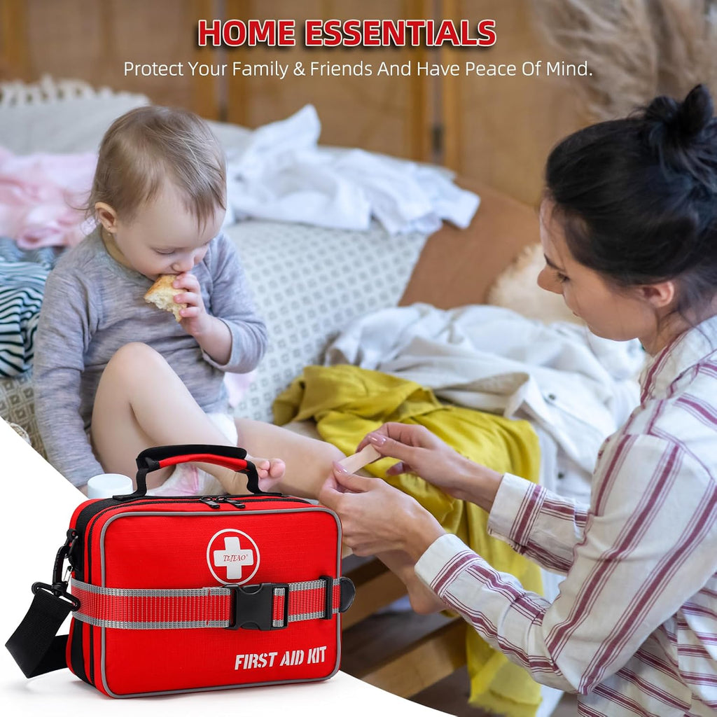 Comprehensive Premium 430 Piece Emergency First Aid Kit, Large Medical Kits for Home, Car, Camping, Travel, Hiking
