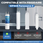 Water Filter Replacement Compatible with Frigidaire PureSource 3 WF3CB, 2 Pack