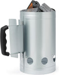 Charcoal Chimney Starter for Grills and Barbecues, Galvanized Steel, 6.6 Pound Capacity, Heat-Concentrating Design