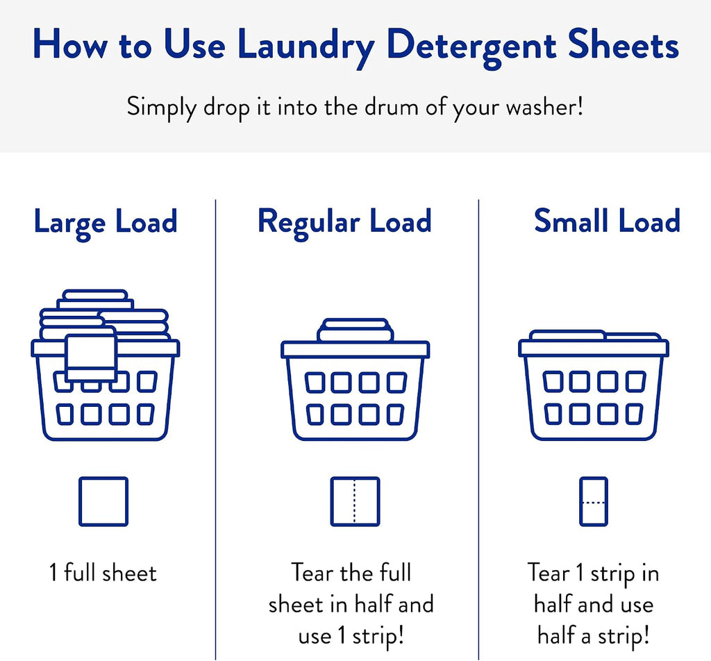 Laundry Detergent Sheets - Laundry Soap - Ultra Concentrated, Recyclable Packaging, Stain Fighting - Fresh Scent, 192