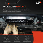 A-Premium Lower Engine Oil Pan Sump with Drain Plug