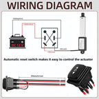 Mini Linear Actuator 12V 4Inch Stroke,60N 15mm/s Waterproof Actuator(100mm)
