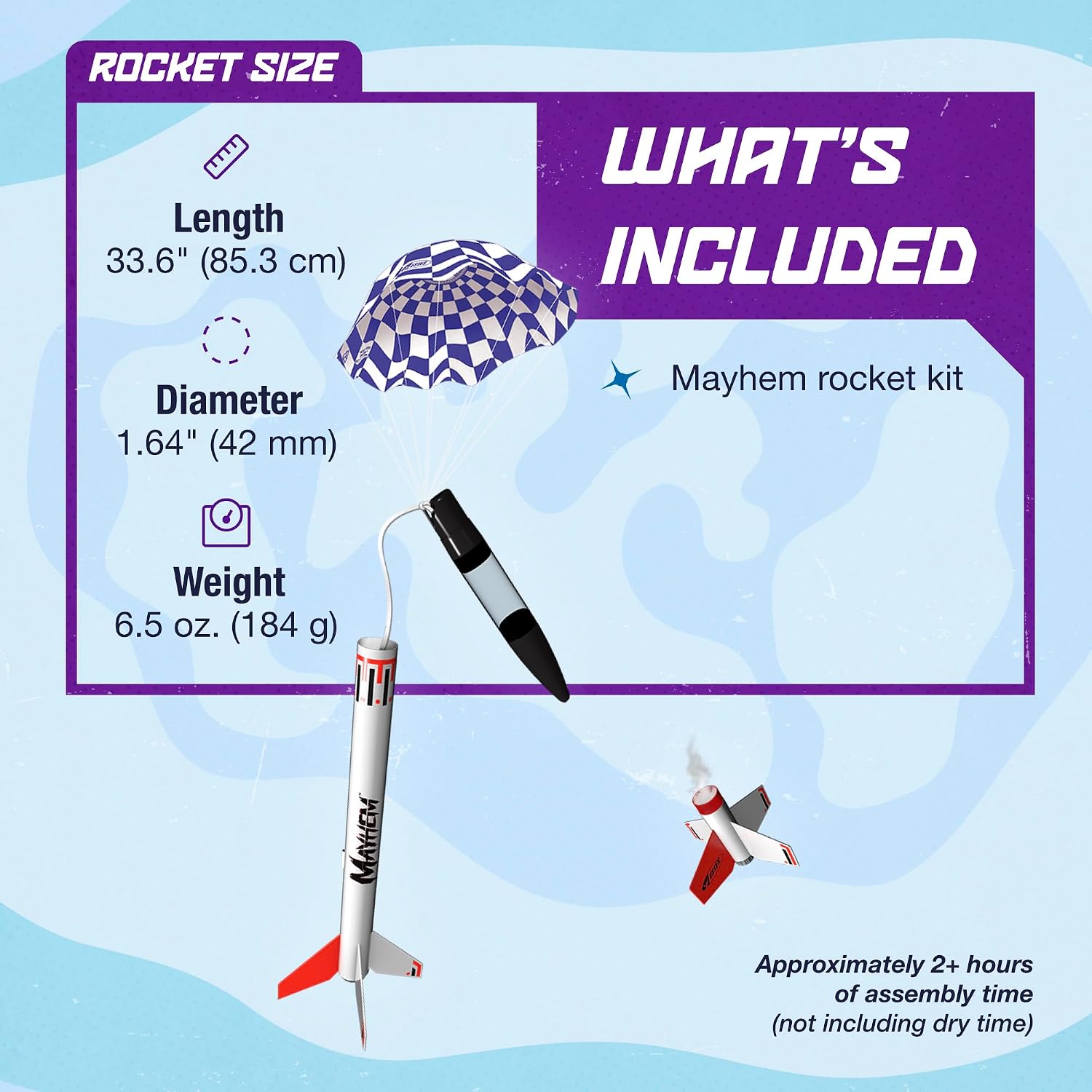 1320 Mayhem Advanced Model-Rocket Kit