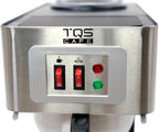 TQS CAFE Commercial Coffee Maker, Double 12-Cup Stainless Steel