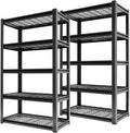 72" Storage Shelving Unit, Heavy Duty 5-Tier Adjustable Metal Rack, Standing Utility Shelves for Garage, Basement