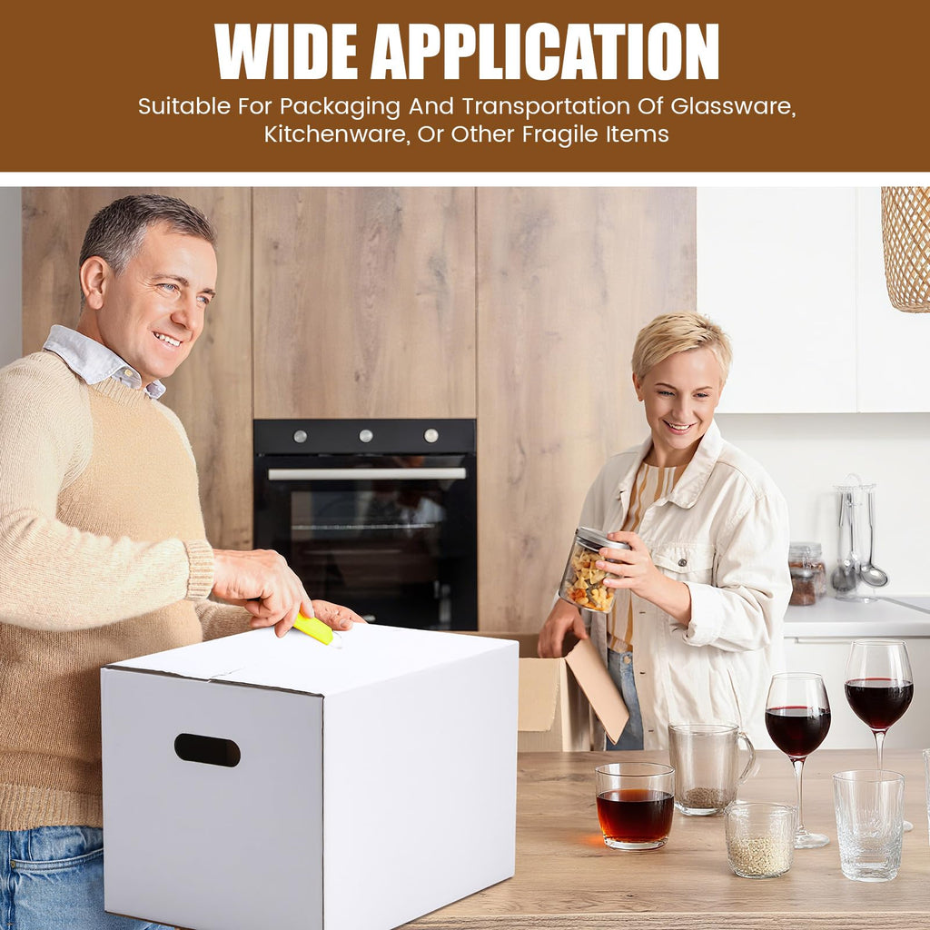 2 Sets Wine Glass Moving Boxes with Divider Kits