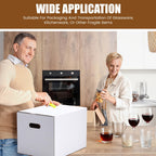 2 Sets Wine Glass Moving Boxes with Divider Kits
