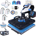 Upgraded 8 in 1 Heat Press Machine 15x15 Inch Heat Transfer Machine 360-Degree Swing Away Multifunction Digital
