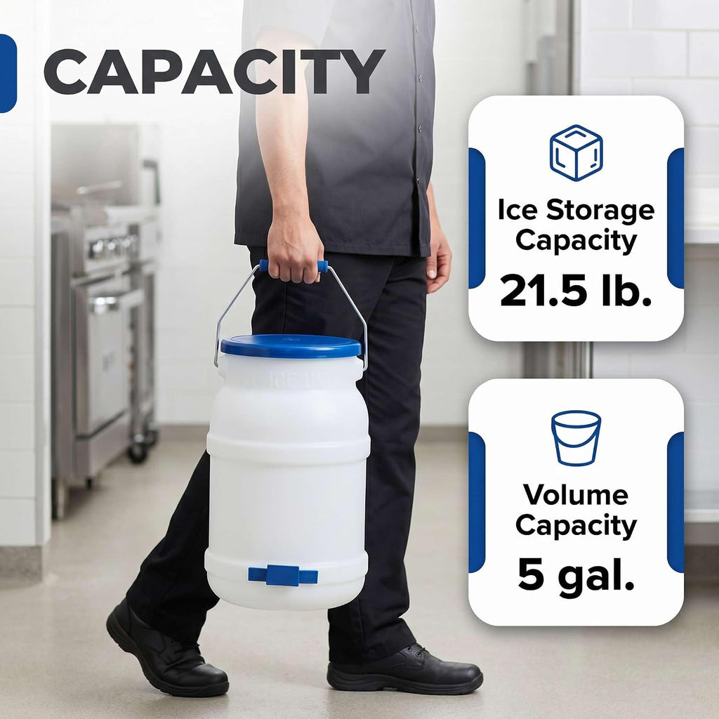 5 Gallon Polypropylene Ice Tote