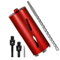 Diamond Core Drill Bits 4 1/4" Diameter 10"/254mm Drilling Depth 5/8-11" Thread Core Bit Turbo Laser-Welded Segments