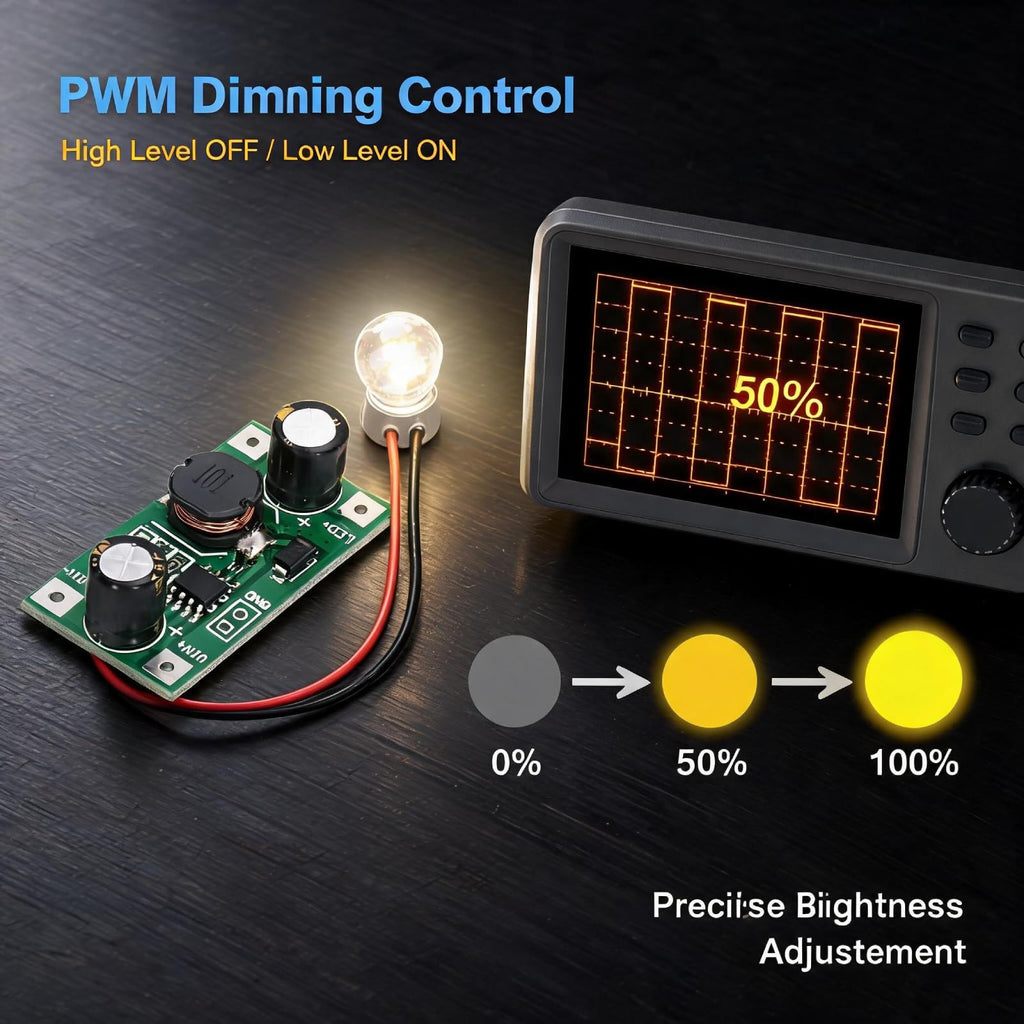AUNMAS 6PCS 3W/2W LED Driver Module, Constant Current Module PWM Control 700mA Dimming DC 5-35V Input