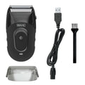 Compact Lithium-Ion Rechargeable Flexible Foil Shaver Kit & Cutter Bar | Travel-Friendly, Daily Face Shaving, Dual