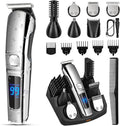 Beard Trimmer for Men, Waterproof Electric Razor for Nose, Body, Face & Mustache, Cordless Hair Clippers Shavers