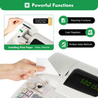 Electronic Cash Register with Thermal Printer, 47 Keys POS System