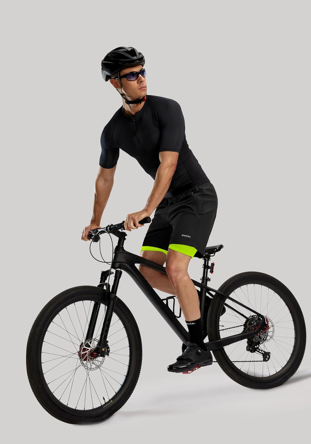 Men's Mountain Bike Shorts 3D Padded Loose-fit Riding Biking Cycling Bicycle Biker Shorts for Men Zipper Pockets