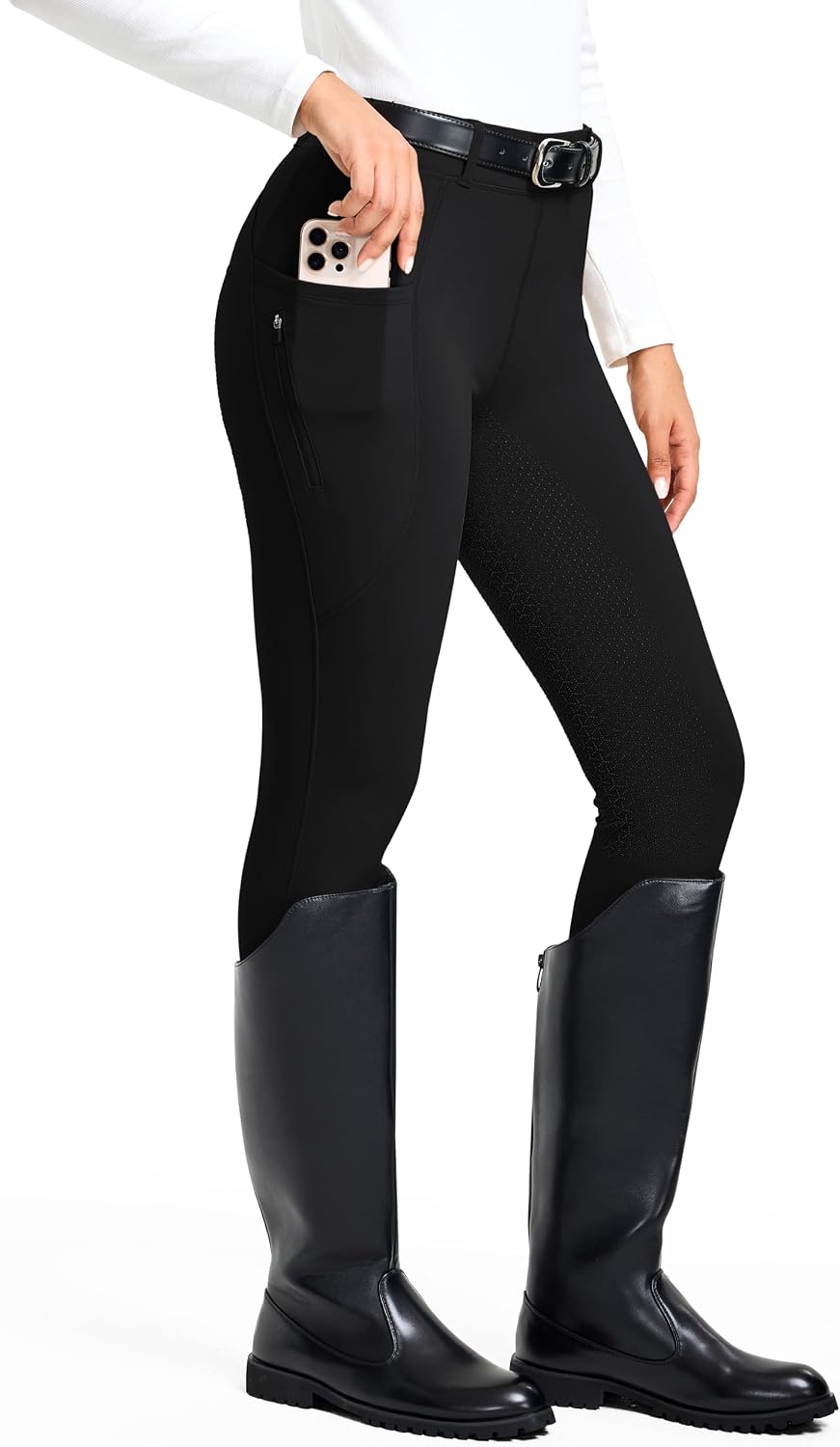Women's Horse Riding Pants Fleece Lined Winter Equestrian Breeches