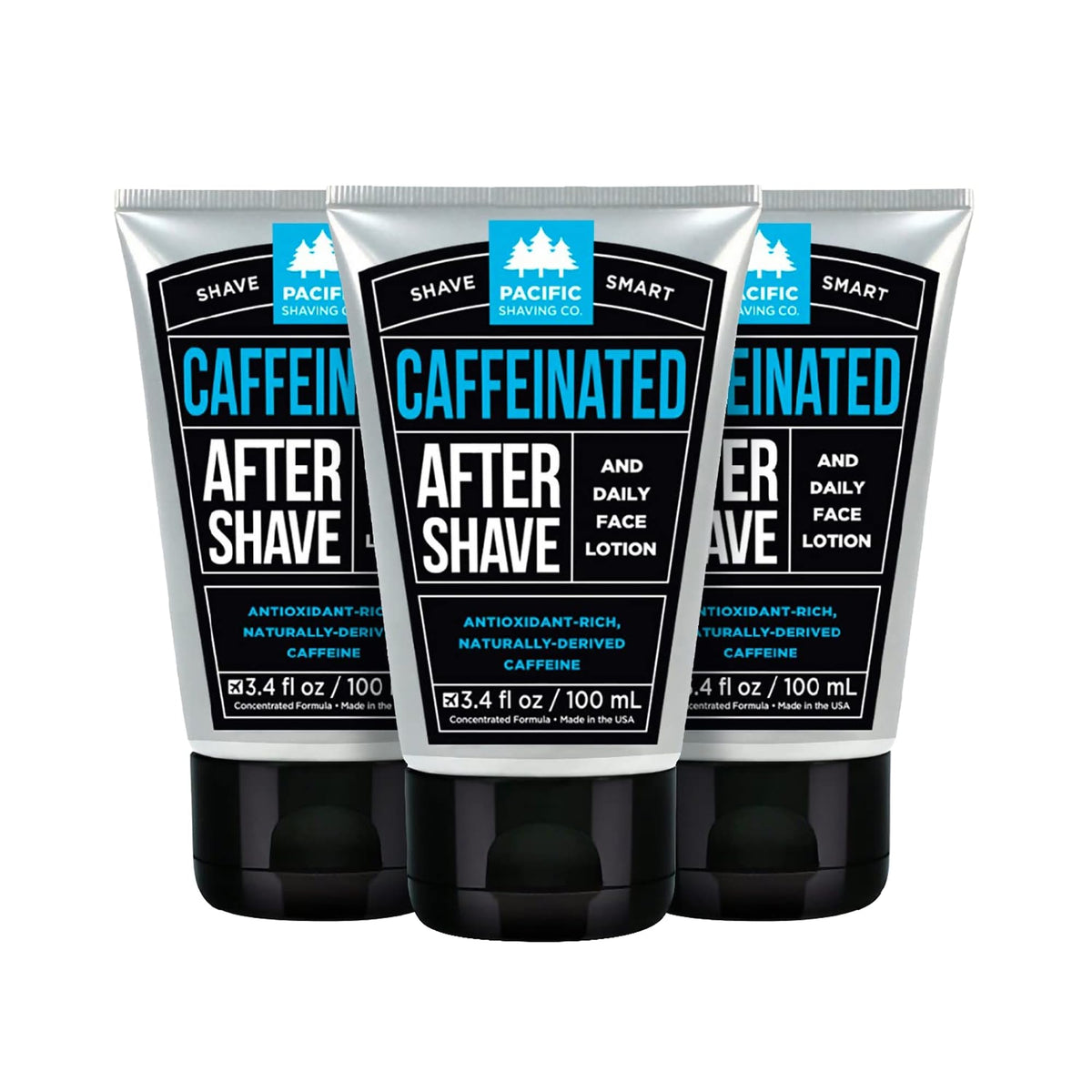 Caffeinated Aftershave Balm, 3.4 Fl Oz (3 Pack)