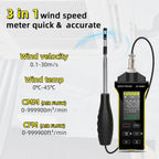Hot Wire Anemometer HVAC Air Flow Velocity Meter Measuring 0.1-30m/s