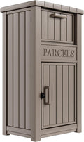Package Delivery Box for Outside, Large Parcel Drop Box with Lockable Secure, Waterproof and Anti-Theft Storage for
