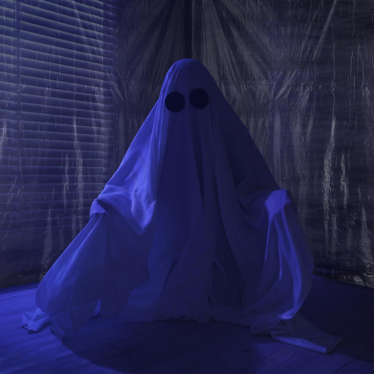 2 Rolls Halloween Black Plastic Sheeting 10 x 65 ft Halloween Tarp