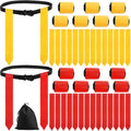 14 Set Flag Football Belts, Quick-Release Buckle | Adjustable Flag Football Flags Set with Belts, Easy Tear Away