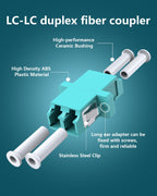 15 Pack LC to LC Fiber Optic Coupler Multimode LC Coupler