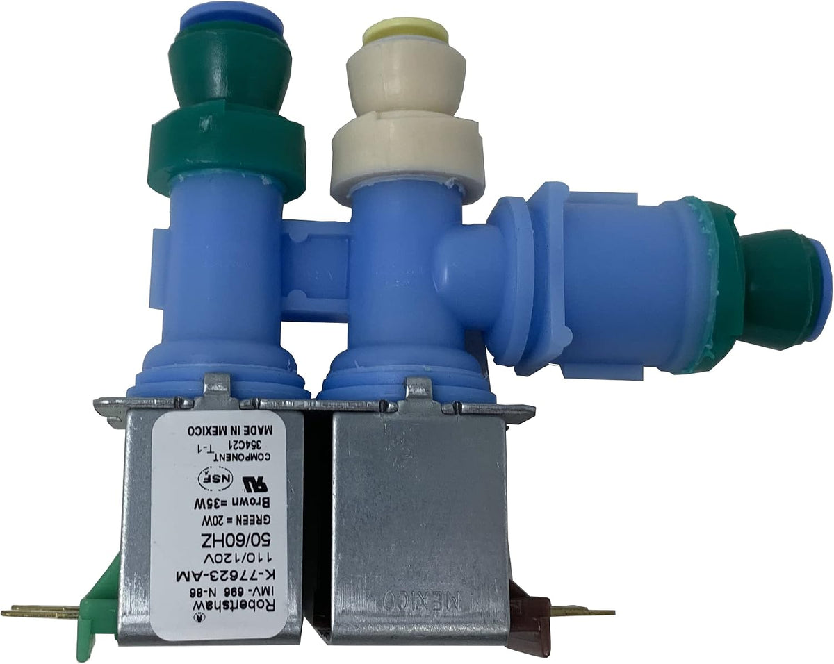 [WPW10312696 Valve OEM Mania] W10312696 WPW10312696 NEW OEM Produced for Whirlpool Kenmore Refrigerator Water Inlet Valve by Robertshaw Replacement Part