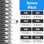 159Pcs M6 Black Oxide Carbon Steel Hex Socket Head Cap Metric Screws Assortment Kit, Home & Office Repairs, Communication Equipment, Ship Assembly, Mechanical Industry