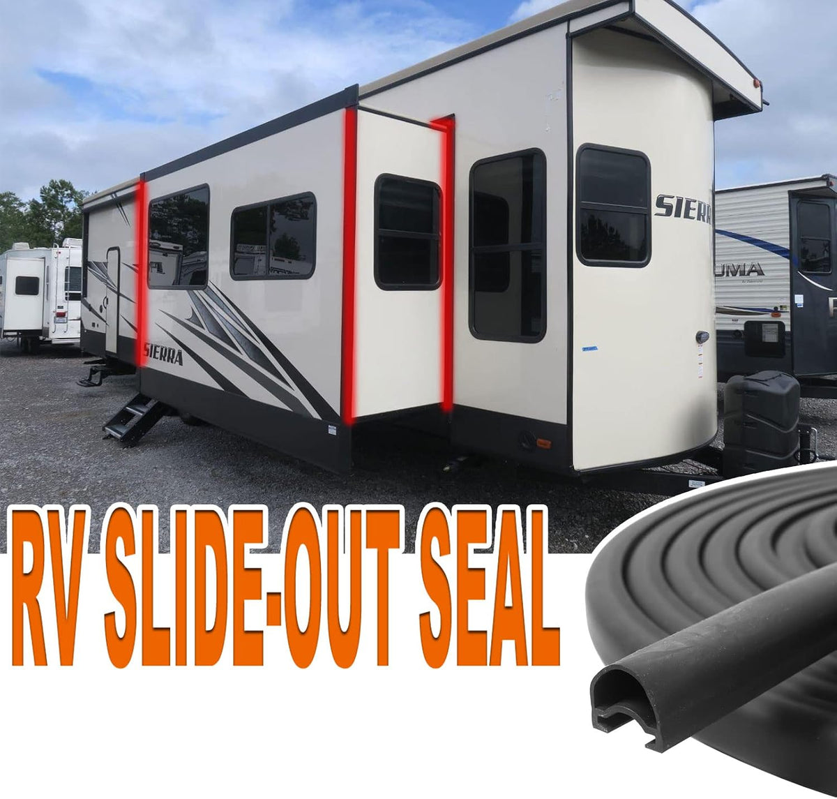 RV Slide Out Seal 018-312-EKD Fits RV Camper Slideout System