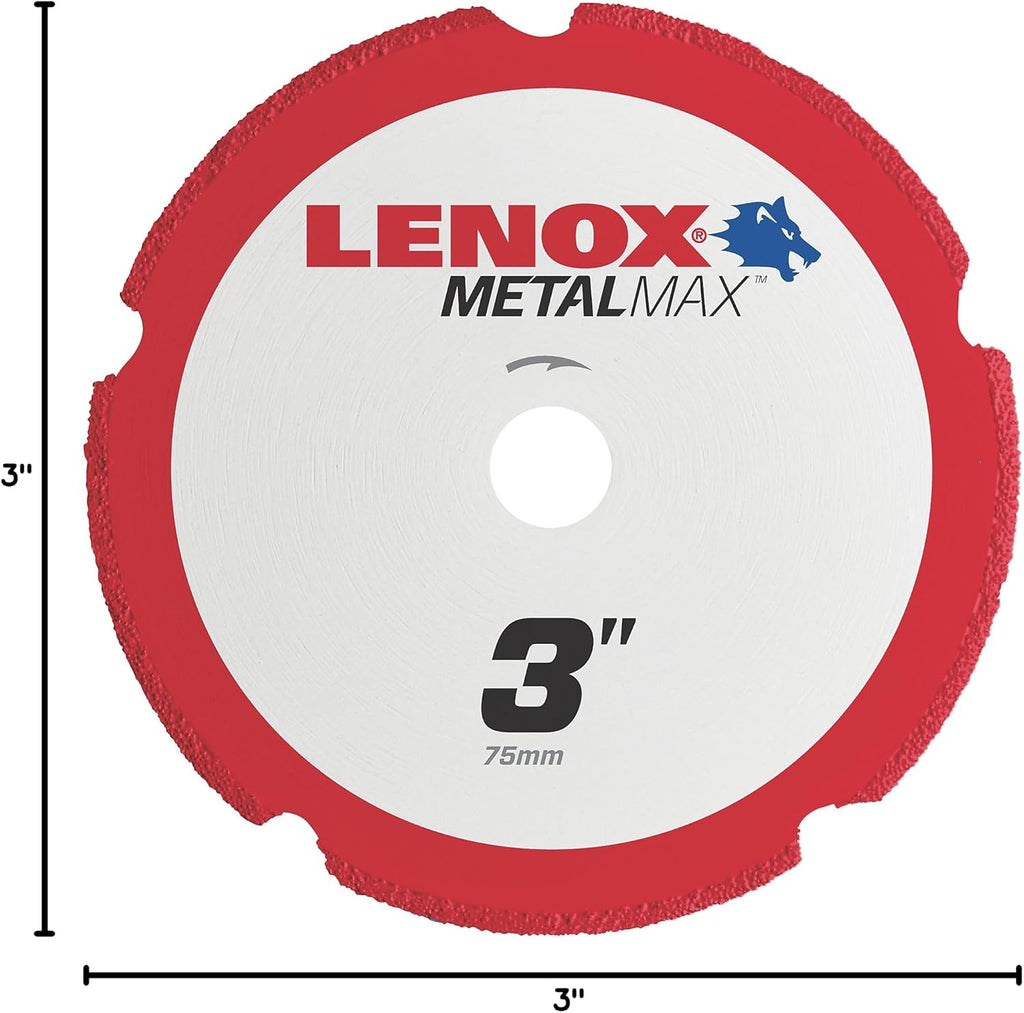 Lenox Tools 1972918 METALMAX Diamond Edge Cutoff Wheel, 3" x 3/8"