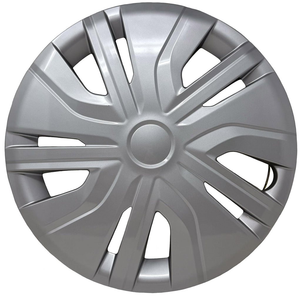 Replacement for Mitsubishi Mirage 2017-2024 Hubcap, Sturdy 14-inch Silver Wheel Cover (1 Piece)