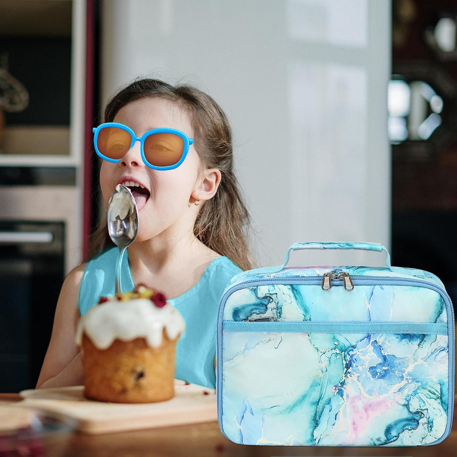Kids Lunch Box, Insulated Lunch Bag for Girls Boys, Reusable Lunchbox for School Preschool Kindergarten Daycare