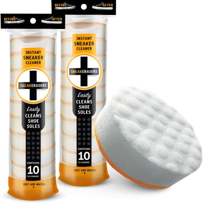 Sole & Sneaker Cleaner, Premium Shoe Cleaner for Sneakers, Dual-Sided Sponges, Effective for Tennis Shoes & Women Men