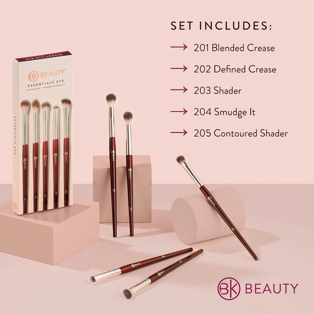Essentials Eyeshadow Brush Set, 5 Eye Brushes for Blending