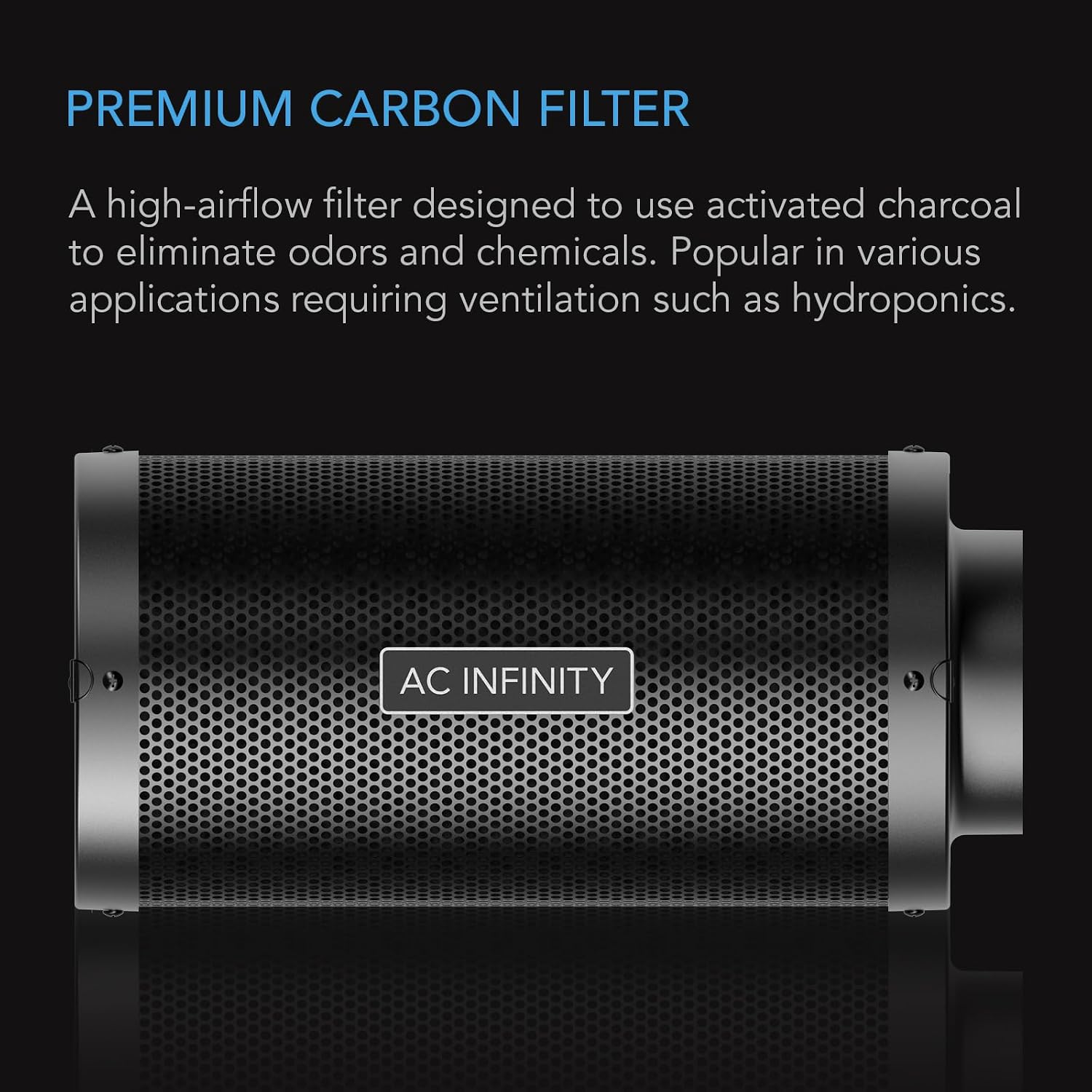 Air Carbon Filter 6 " with Premium Australian Virgin Charcoal.