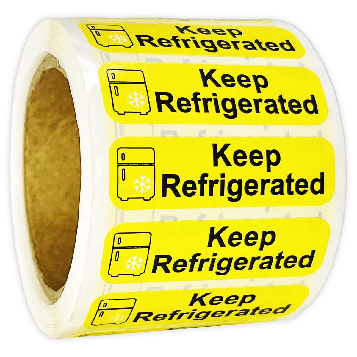 Keep Refrigerated Stickers, Shipping Cold Food Packaging, Warning Labels, and Health clinics, Durable PVC Material