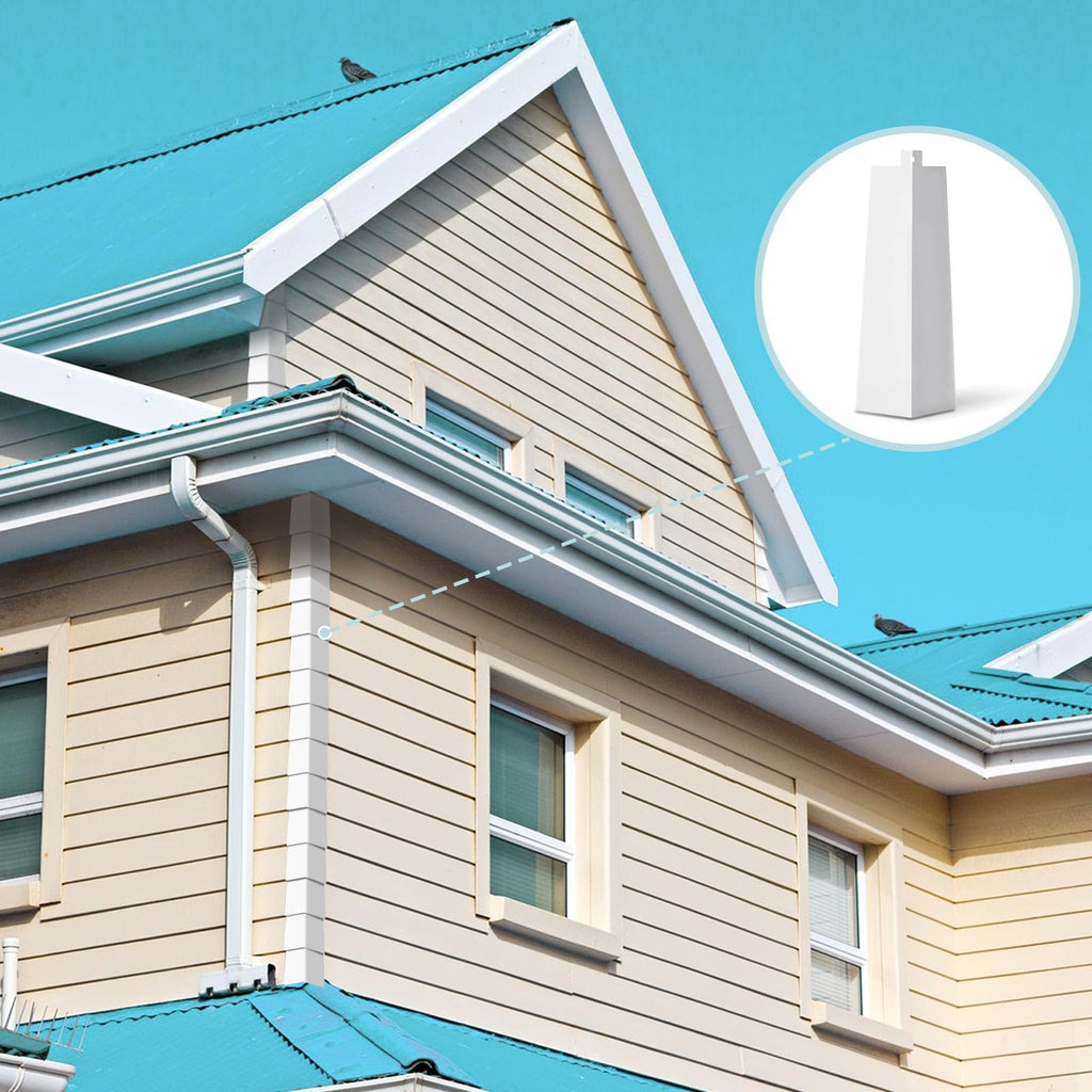 32 Pcs White Aluminum Siding Corners Outside