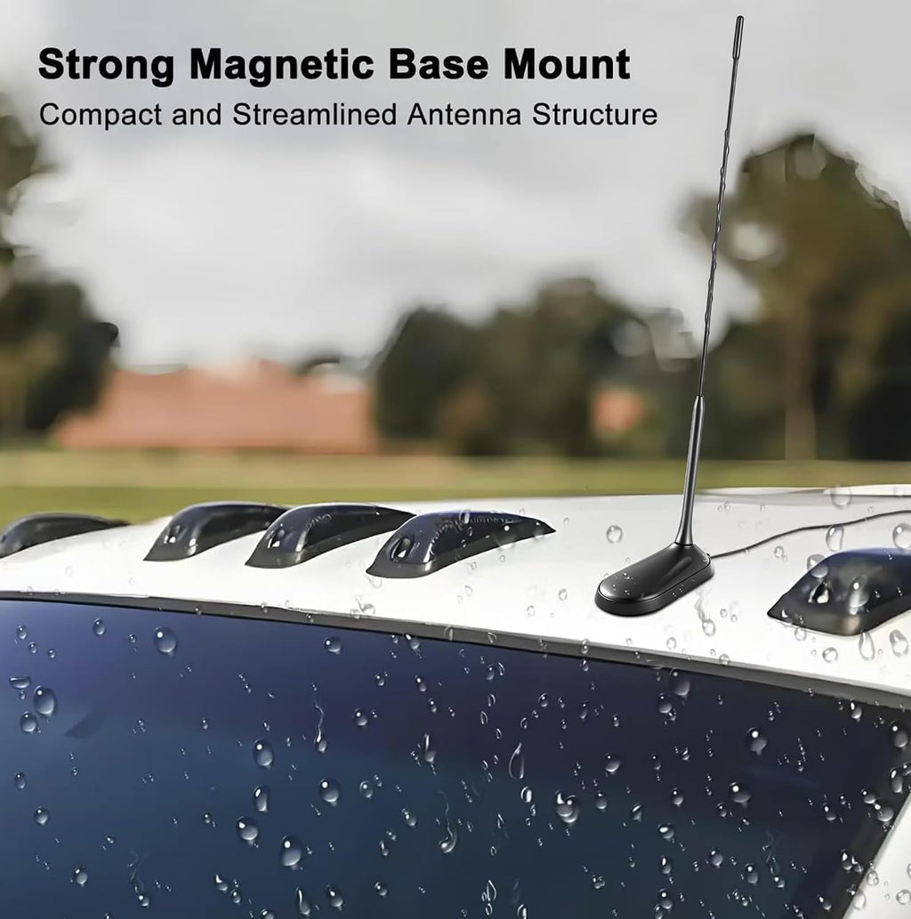Magnetic Mount Low Profile 27MHz CB Radio Antenna Compatible with Uniden Cobra Midland President Mobile Handheld CB
