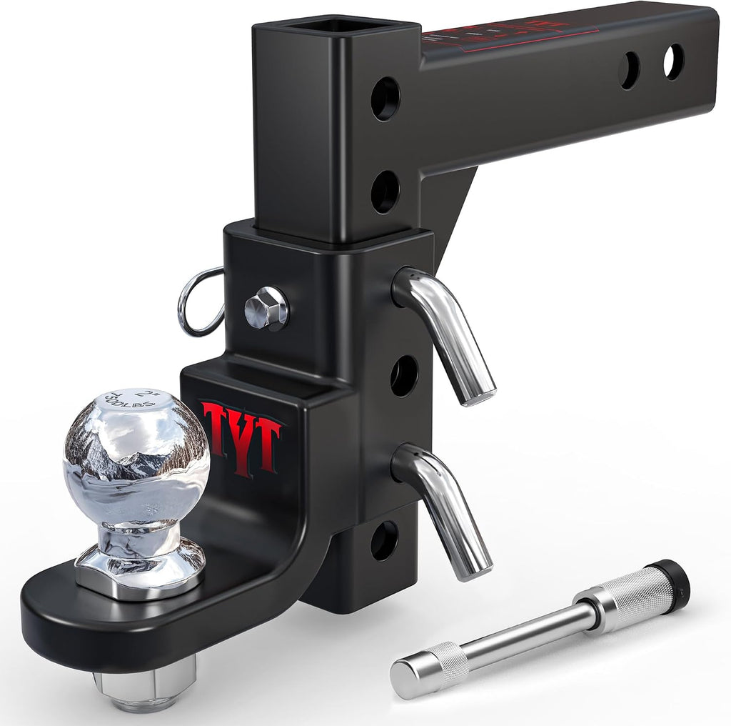 Adjustable Trailer Hitch Ball Mount for 2 Inch Receiver