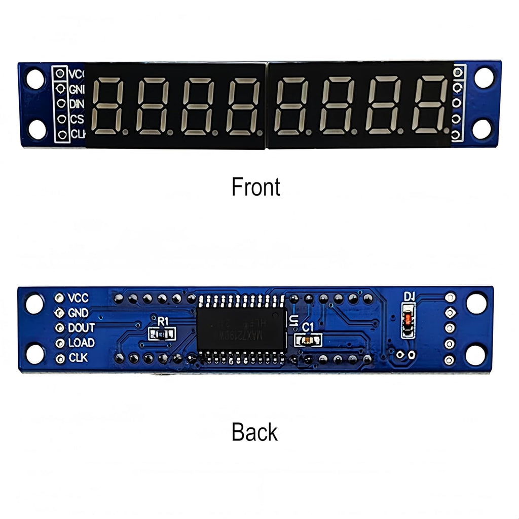4PCS MAX7219 8-Digit 7-Segment Digital 0.36in 8 Bits Red LED Display Tube Module Compatible with Arduino 51/AVR/STM32