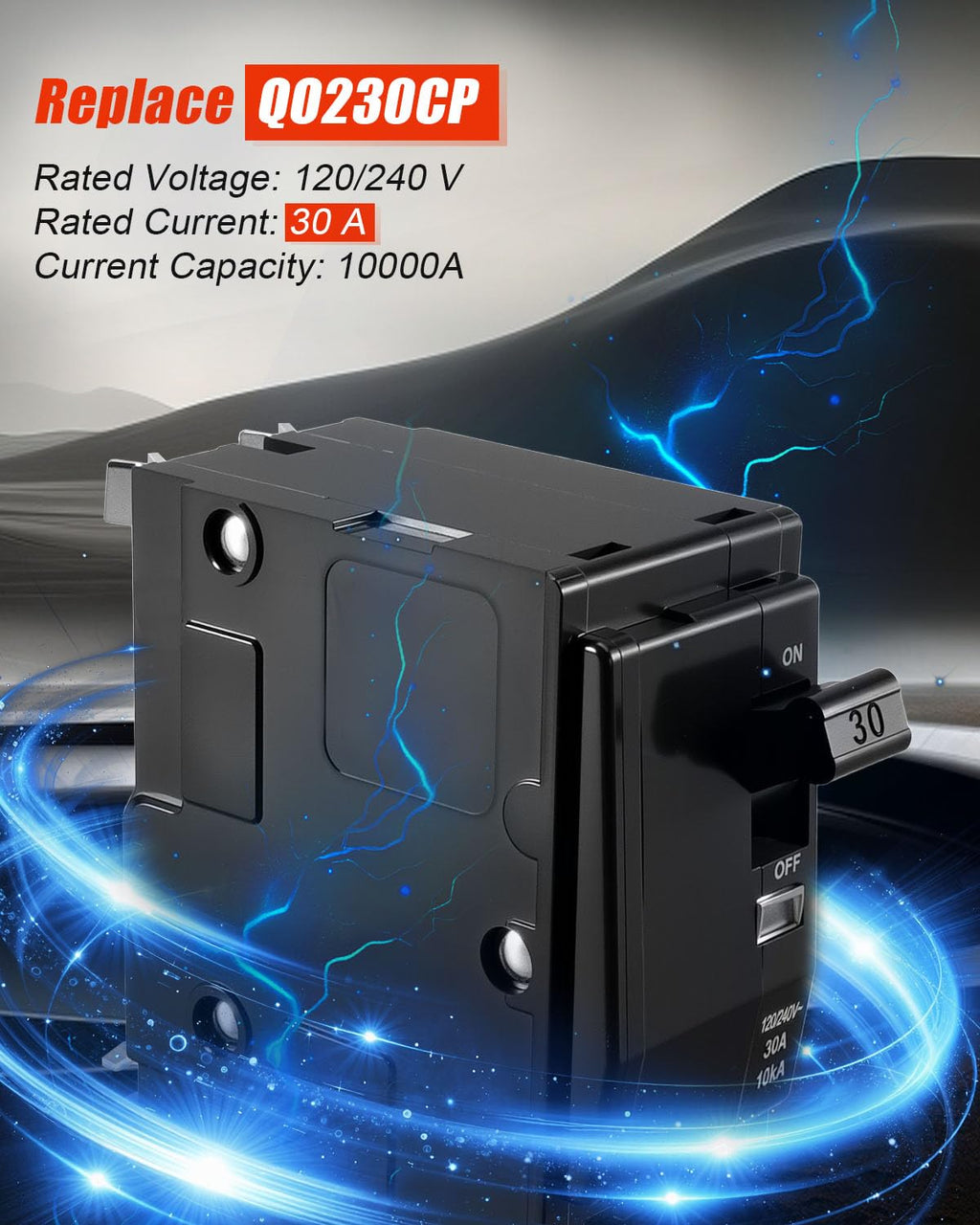 30Amp 2P Circuit Breaker Fit for SD QO Load Center CSED & NQOD