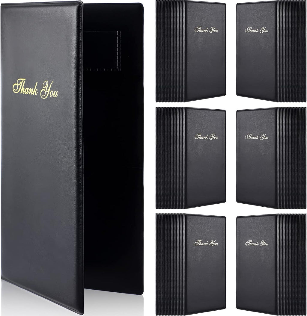 30 Pcs Restaurant Check Presenters, Black Guest Check Holders