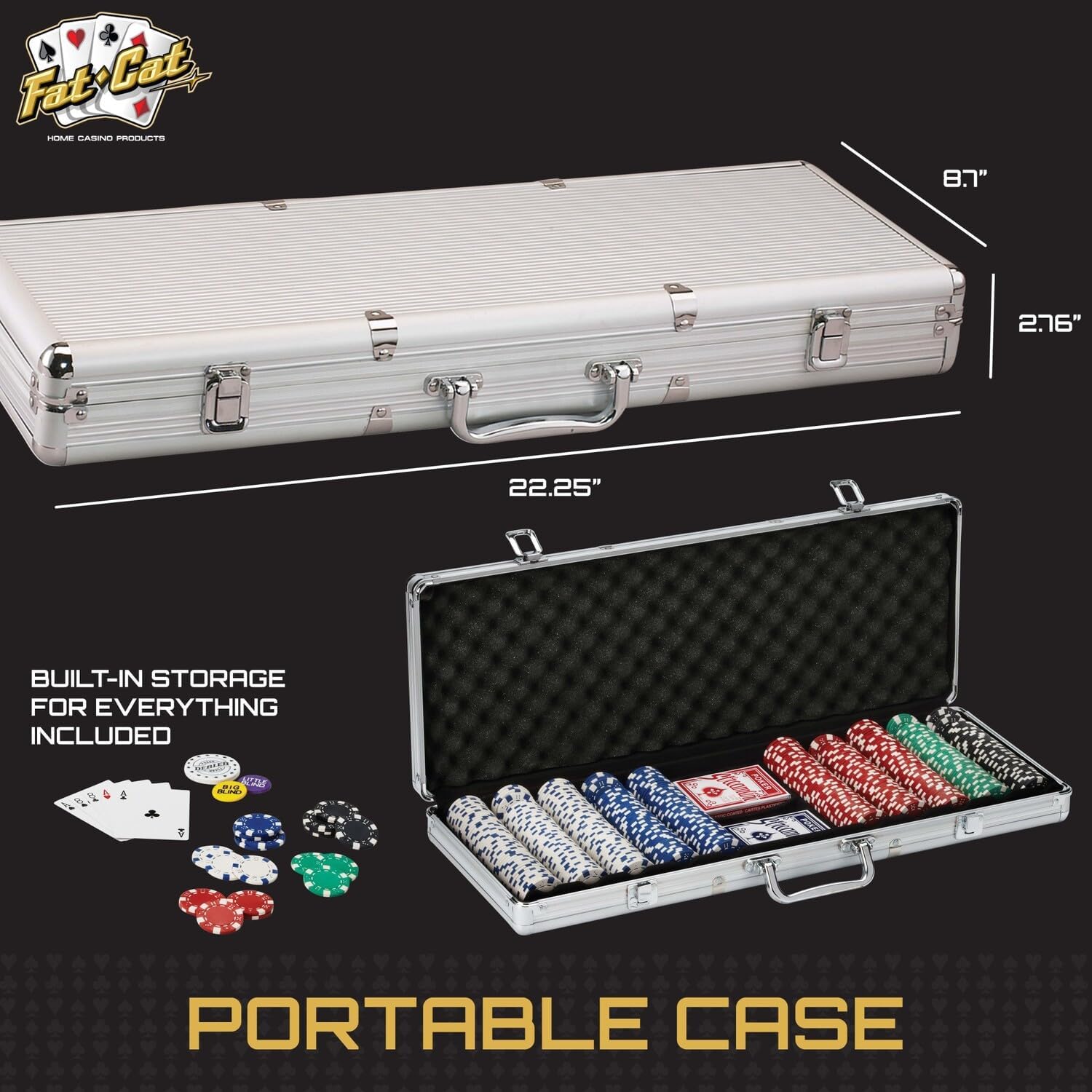 500Ct Texas Hold'em Poker Chip Set