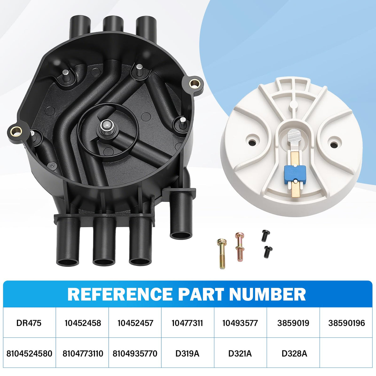 Ignition Distributor Cap and Rotor Kit for Chevy GMC 4.3L V6 Vortec