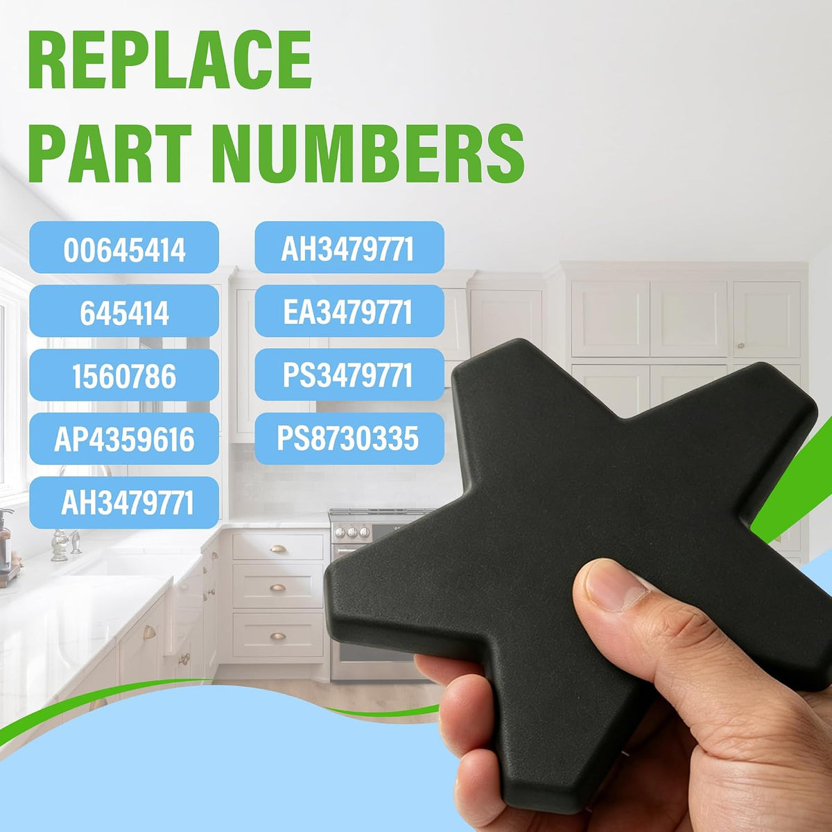 00645414 Gas Range Stove Burner Cap Fit for Bo-sch Ther-mador Gag-genau