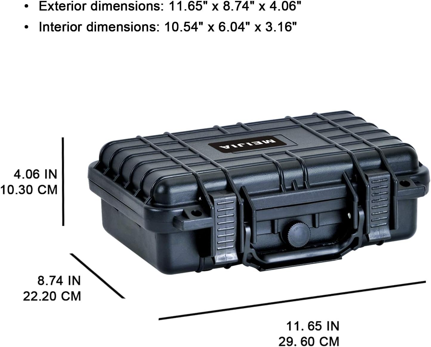 Portable All Weather Waterproof Protective Hard Case, Small Camera Case,Dry Case with Customizable Foam,Fit Use of