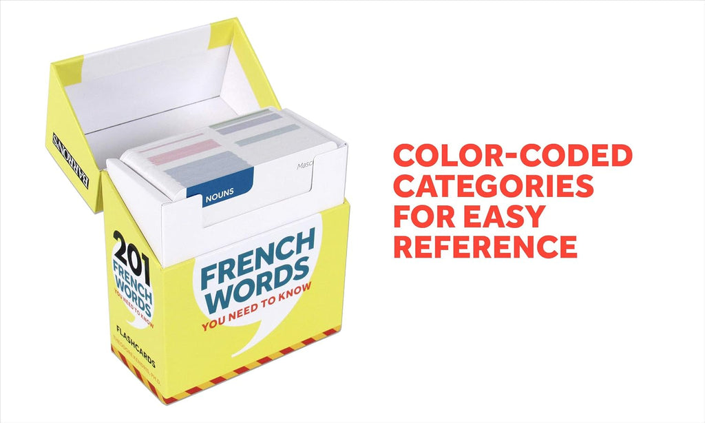 201 French Words You Need to Know Flashcards (Barron's Foreign Language Guides) (French Edition)